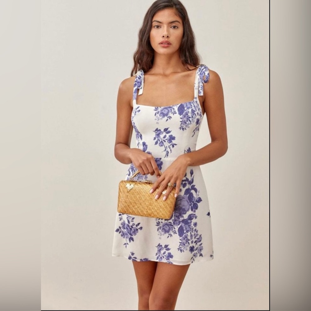 Reformation floral minidress, size 6